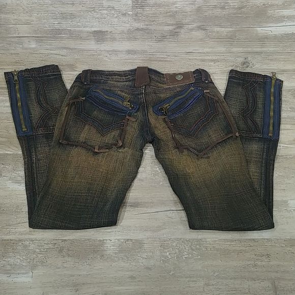 Antik Women's Southwestern Blackout Jeans 25 - Picture 4 of 6